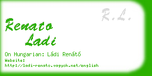 renato ladi business card