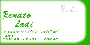 renato ladi business card